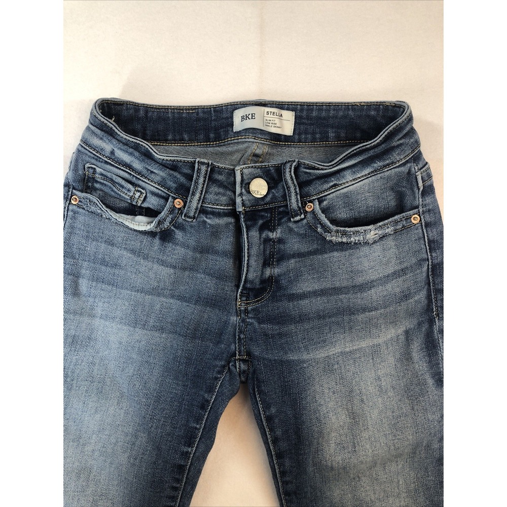 BKE Stella Womens Jeans Size 24 Slim Fit, Low Rise, Ankle Skinny